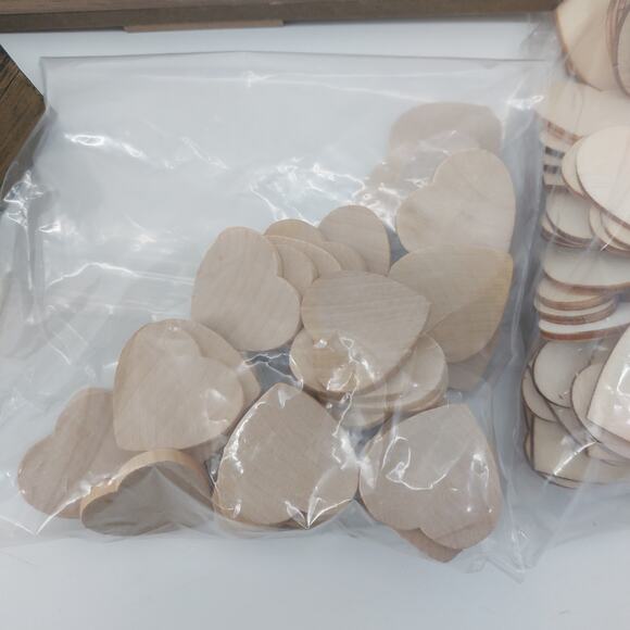 Ring Box & Drop a Heart Sign Wooden Rustic Love Romantic Wedding - Picture 10 of 15